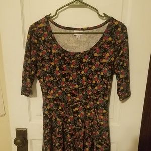 Lularoe nicole dress with flowers